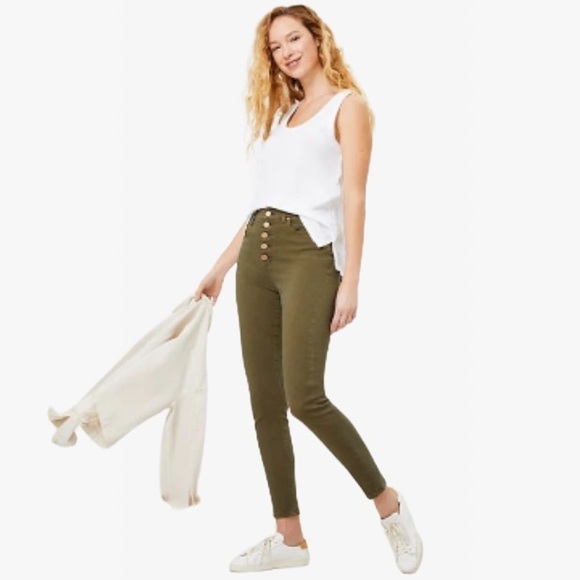 LOFT High-Rise Button Fly Skinny Women’s Jeans - 29 - Picture 17 of 17